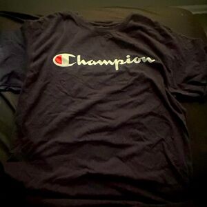 Black champion shirt